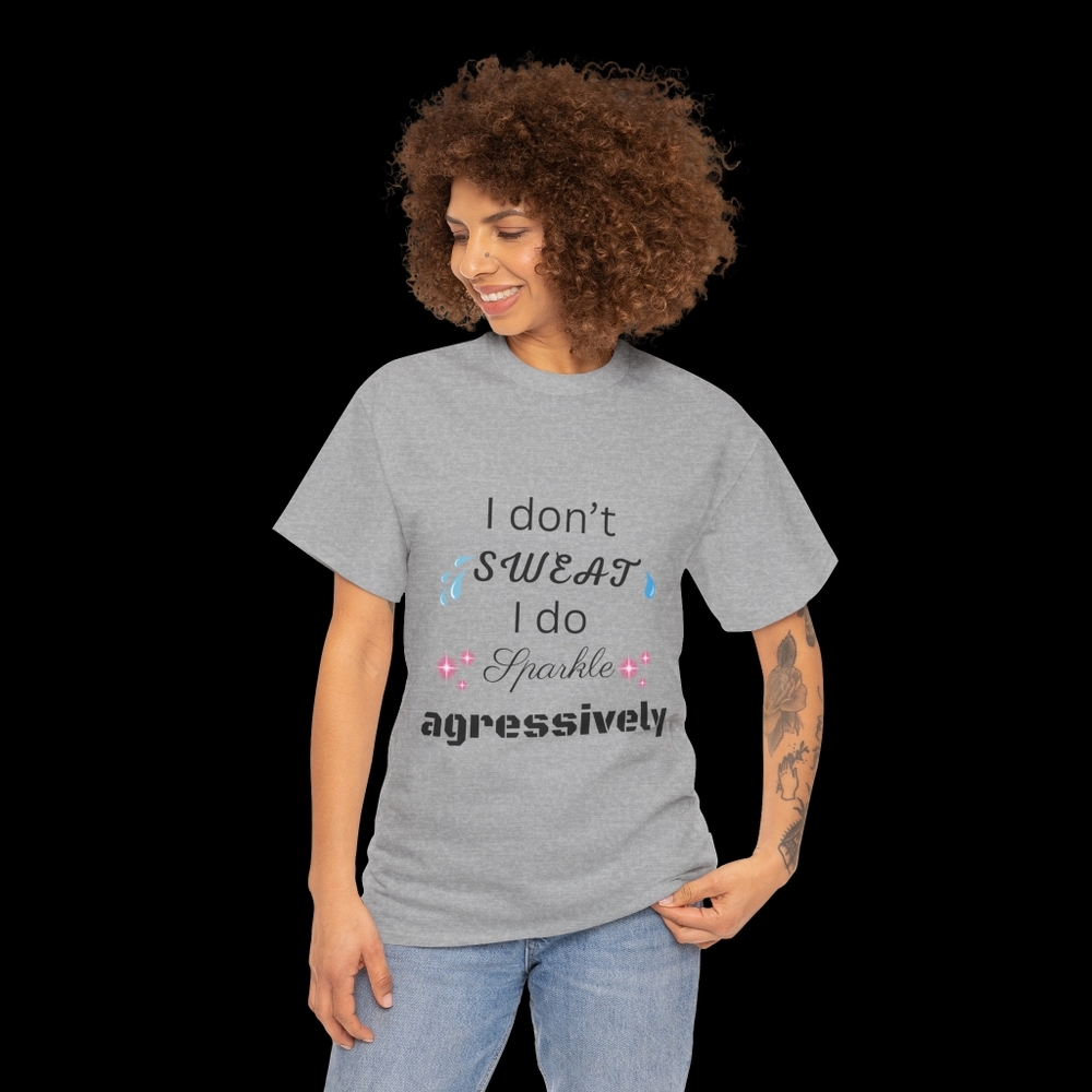 Gray Graphic T-Shirt with Fun Quote